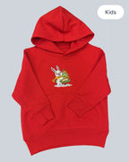 Kids' Bunny Christmas Hoodie – with Optional Personalisation