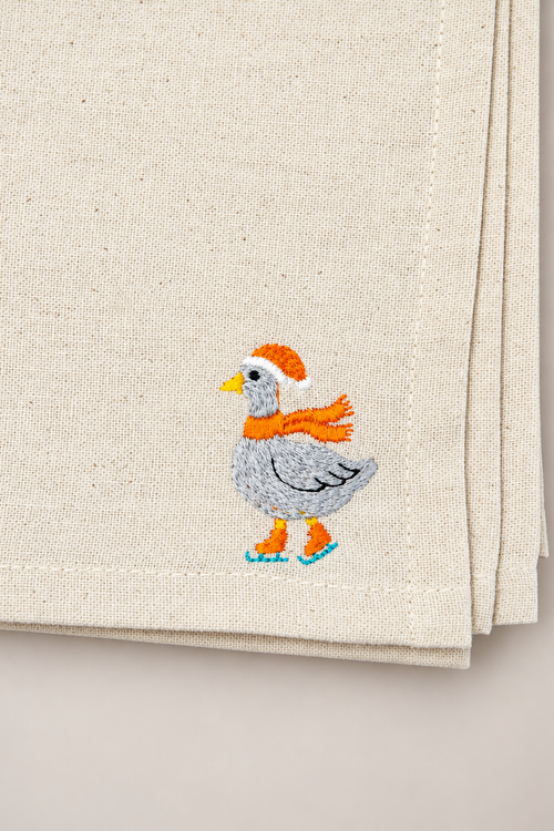 Christmas Woodland Napkins – with Optional Personalisation