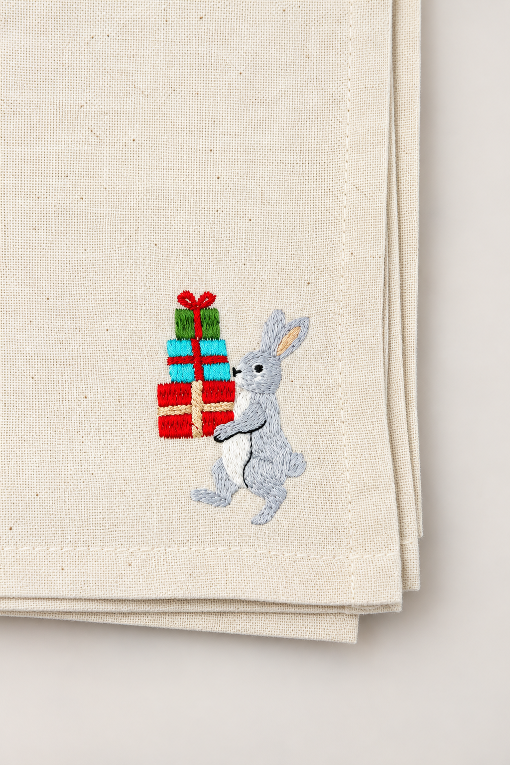 Christmas Woodland Napkins – with Optional Personalisation