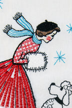 1950s Christmas Tea Towels – with Optional Personalisation