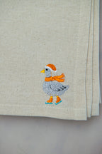 Christmas Woodland Napkins with Embroidered Names